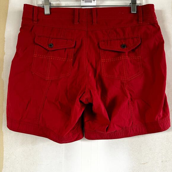 Kuhl Kontra Roll-Up 6" Shorts Pockets Mid Rise Drawcord Hiking Stretch Red 12 - Picture 6 of 6